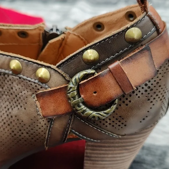 L' Artiste by Spring Step Kacie Ankle Booties 6.5-7 - Picture 9 of 11